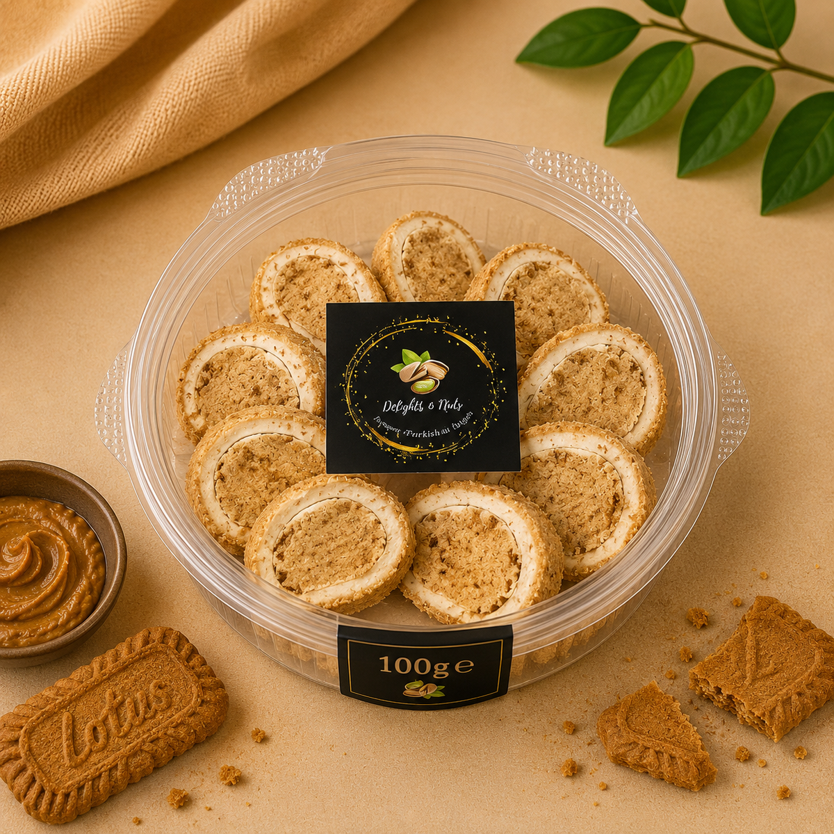 Lotus Biscoff Soft Nougat Turkish Delight – 100g