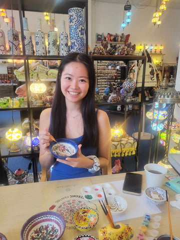 Patterned Ceramic Paint and Sip Classes in Sydney