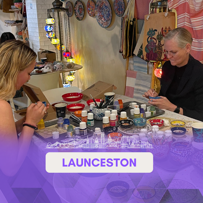 Ceramic Painting Class in Launceston