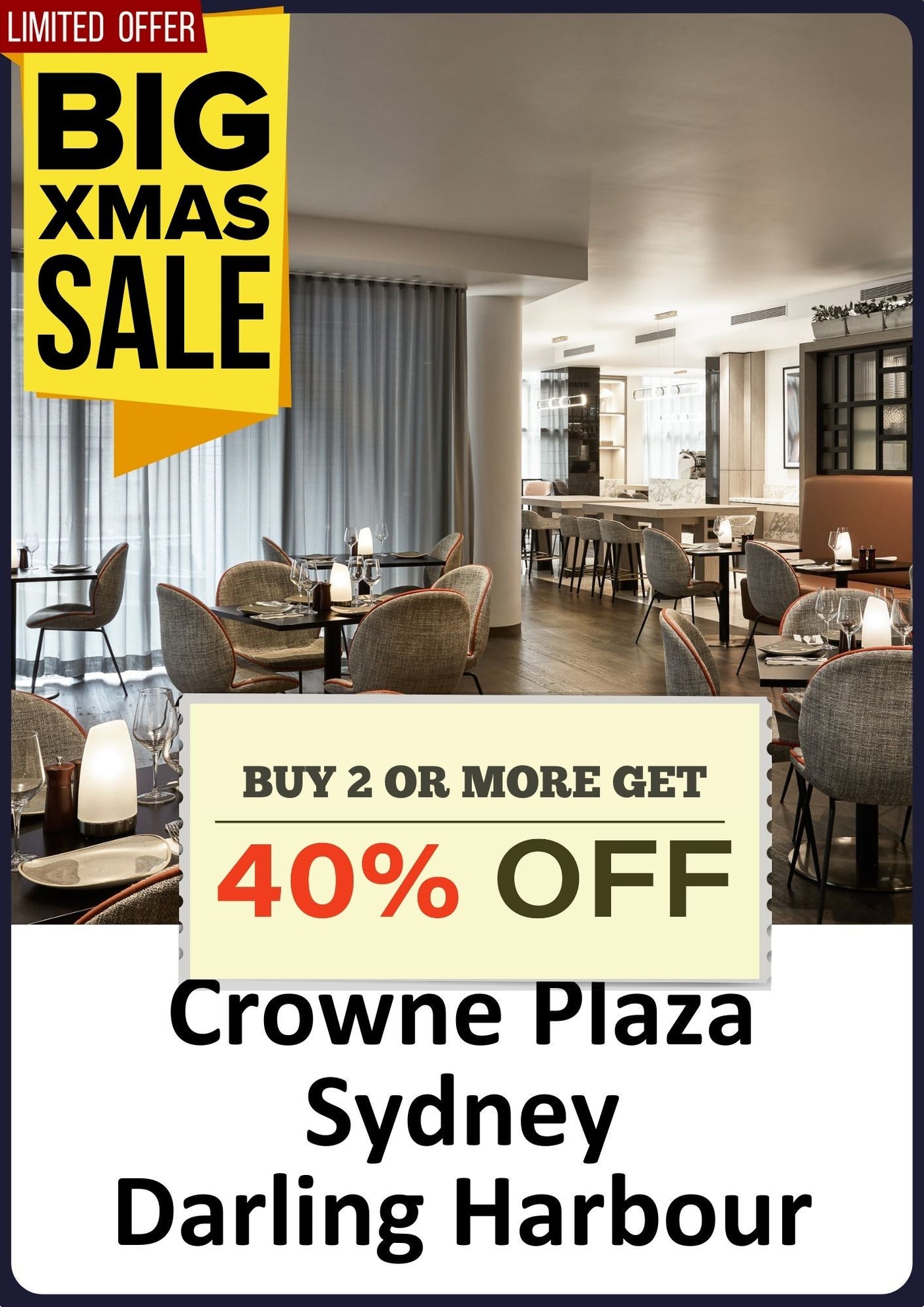 Mosaic Class&Gourmet Offerings at Crowne Plaza Sydney Darling Harbour