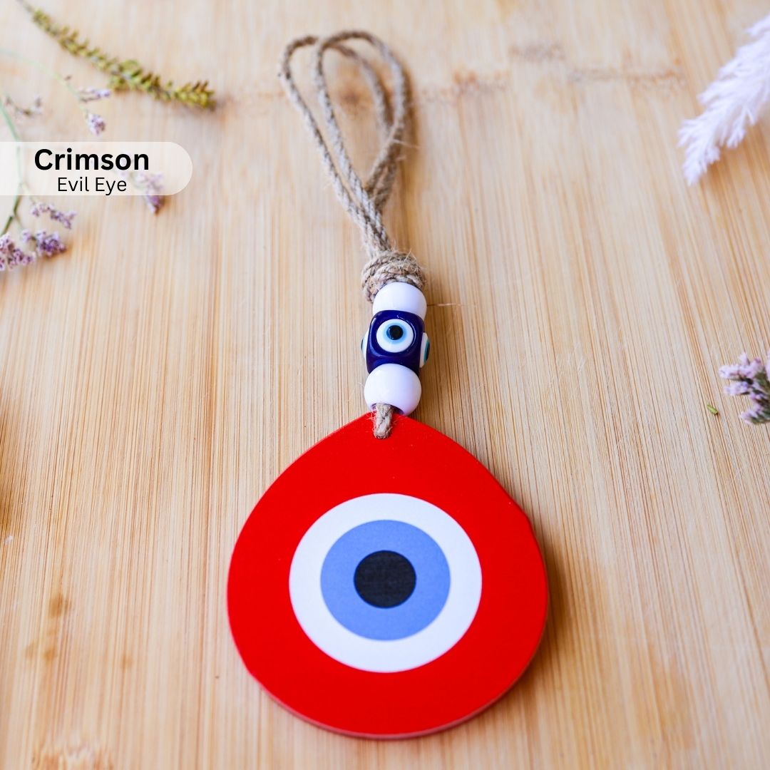 Handcrafted Turkish Evil Eye - Crimson