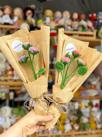 Multiheaded Rose Bouqet Crochet Class in Brisbane