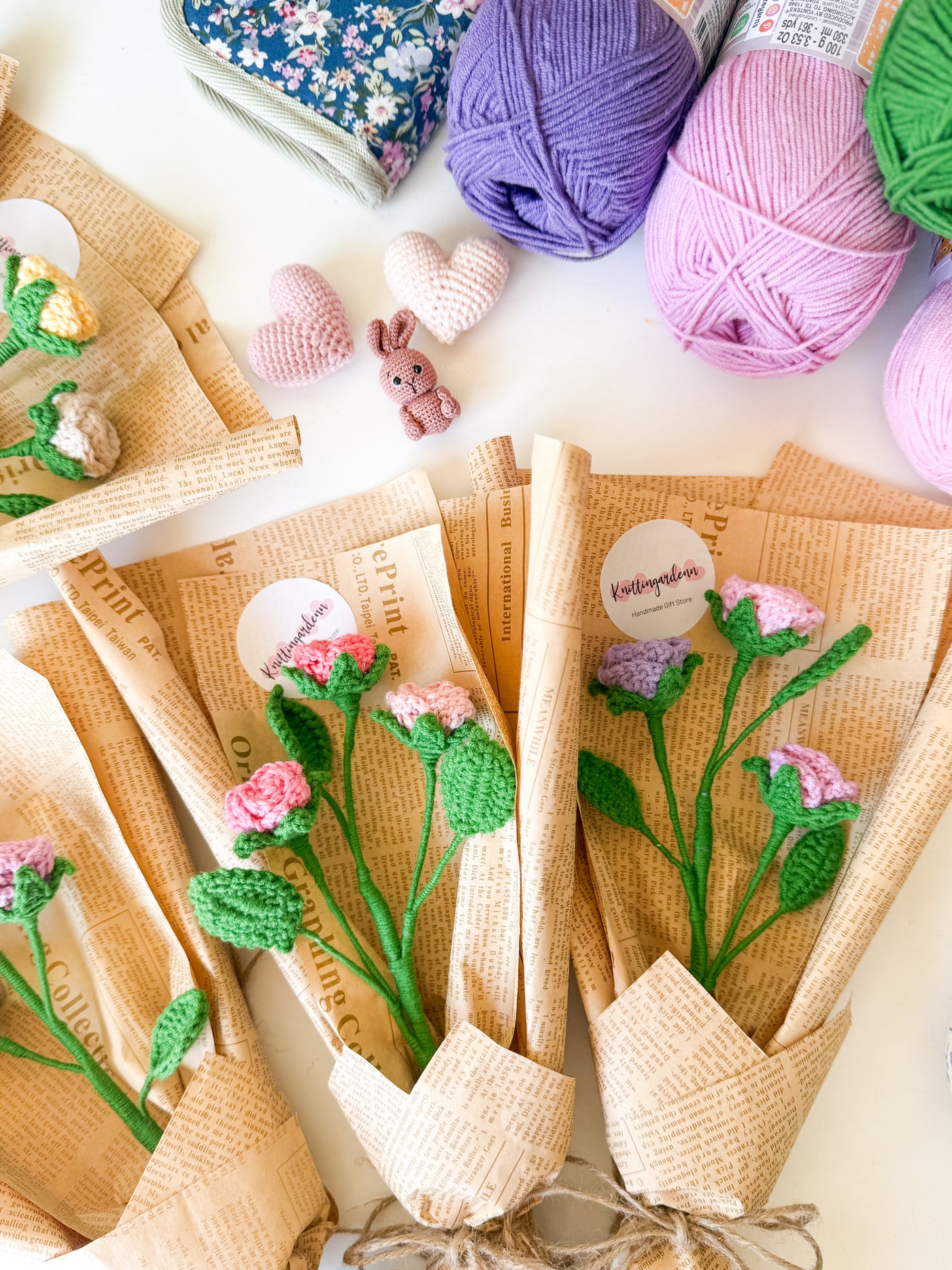 Multiheaded Rose Bouqet Crochet Class in Brisbane