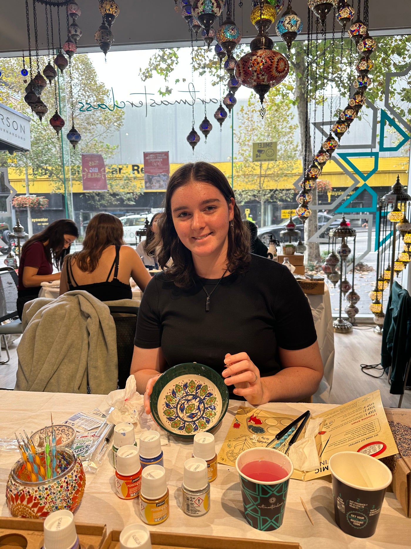 Patterned Ceramic Paint and Sip Classes in Brisbane