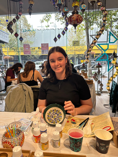 Patterned Ceramic Paint and Sip Classes in Brisbane