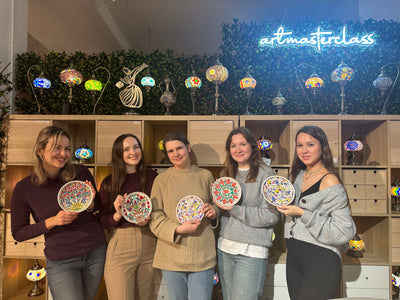 Patterned Ceramic Paint and Sip Classes in Melbourne