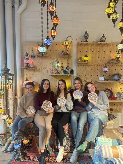 Patterned Ceramic Paint and Sip Classes in Melbourne