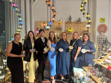 Patterned Ceramic Paint and Sip Classes in Sydney