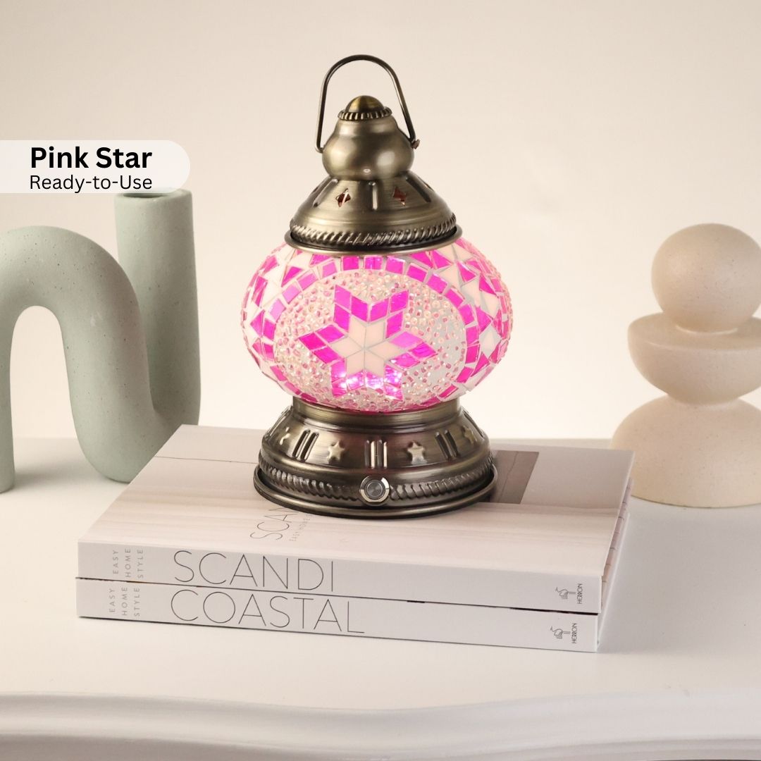Rechargeable Camping Lamp - Pink Star