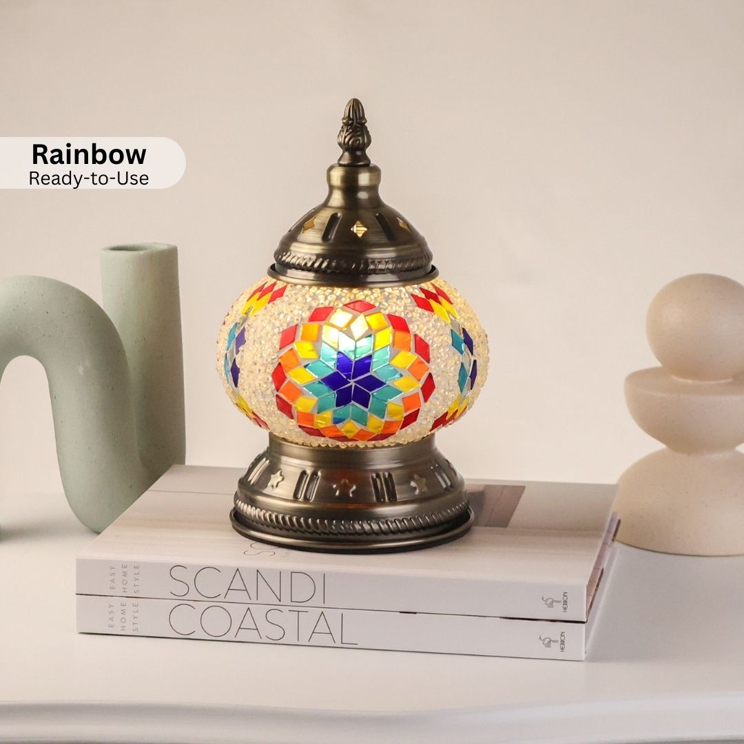 Short Table Lamp - Rainbow