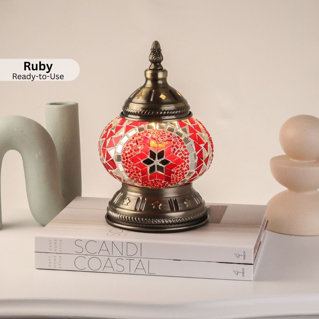 Short Table Lamp - Ruby