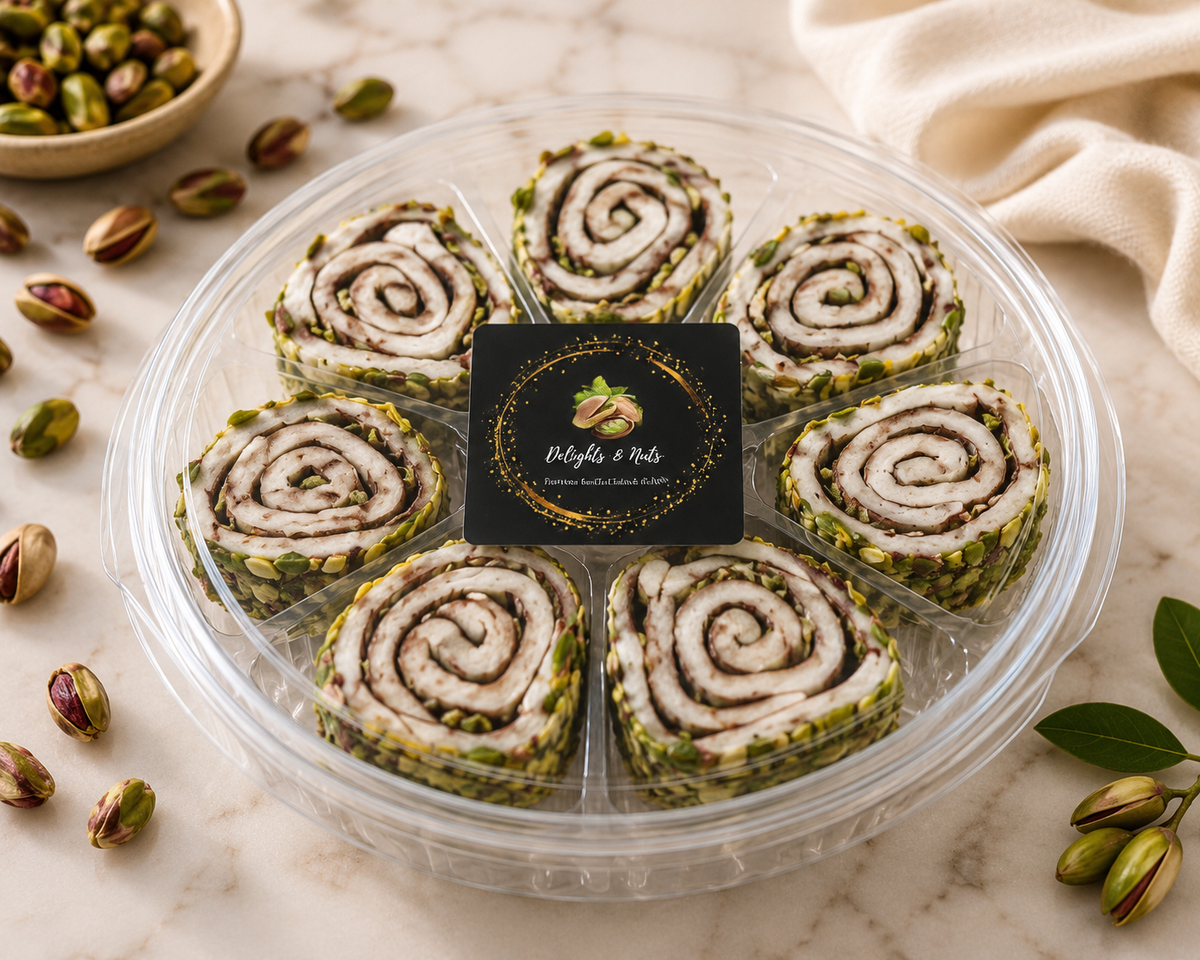 Luxury Pistachio Turkish Delight Rolls-200gr
