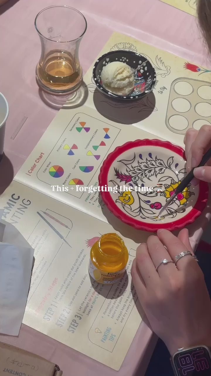 Patterned Ceramic Paint and Sip Classes in Sydney