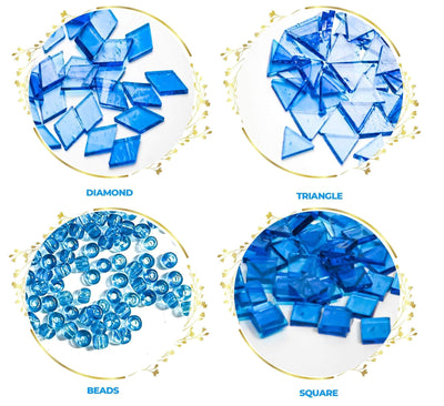 Art Masterclass Light Blue Tiles And Beads