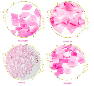 Art Masterclass Pink Tiles And Beads
