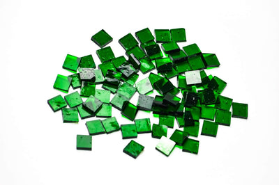 Art Masterclass Square / 100gr Green  Tiles And Beads